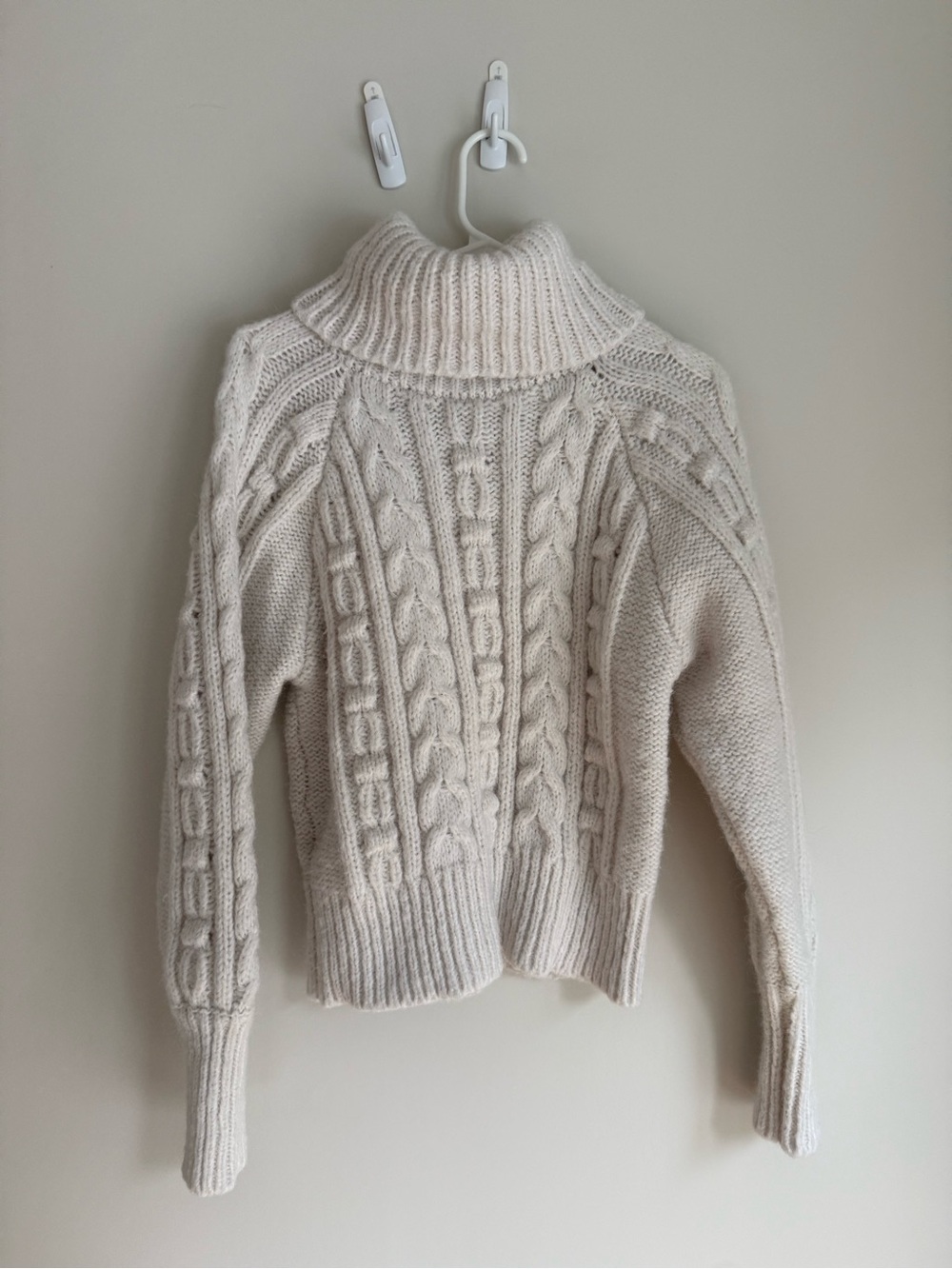 a new day  Cable-Knit Turtleneck Sweater